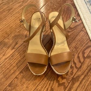 Michael Kors wedge sandals.